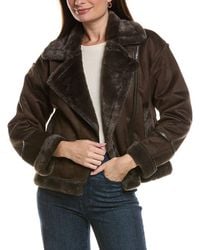 NVLT - Cropped Zip-Up Biker Jacket - Lyst