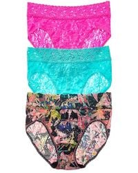 Hanky Panky - Set Of 3 Signature Lace French Brief - Lyst