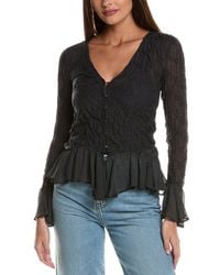 Free People - Elias Smocked Blouse - Lyst