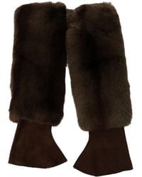 Dolce & Gabbana - Leather Elbow Gloves - Lyst