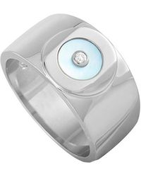 Charriol - Silver 0.04 Ct. Tw. Diamond & Mother-of-pearl Ring - Lyst