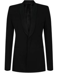 Givenchy - Extra Fitted Single-Button Wool Blazer - Lyst