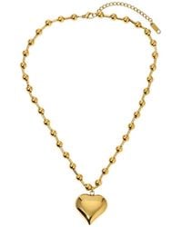 Eye Candy LA - Nadia Beaded Heart Pendant Necklace - Lyst