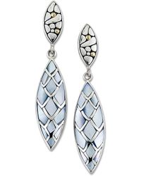 Samuel B. - 18k Over Silver Pearl Pebble Earrings - Lyst