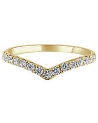 Sabrina Designs - 14K 0.25 Ct. Tw. Diamond V Ring - Lyst