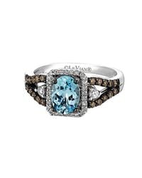 Le Vian - 14k 1.47 Ct. Tw. Diamond & Aquamarine Ring - Lyst
