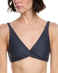 Monte and Lou - Multi Fit Twist Crop Bikini Top - Lyst