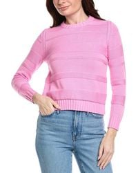 Hannah Rose - Jessie Textured Stripe Pullover - Lyst