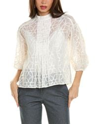 Gracia - Embroidered Floral Pattern Shirt - Lyst