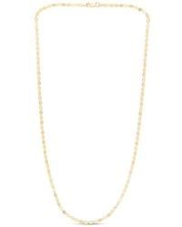 Italian Gold - 14K Mirror Chain Necklace - Lyst