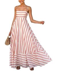 LOEY - Printed Maxi Dress - Lyst