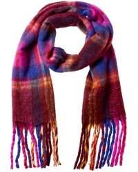 La Fiorentina - Plush Fringe Scarf - Lyst