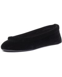 Alaïa - Alaïa Velvet Padded Outline Ballerina Flat (Authentic Pre-Loved) - Lyst