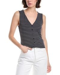 Rag & Bone - The Knit Button-Up Tank - Lyst