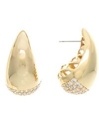 Rivka Friedman - 18K Plated Cz Earrings - Lyst