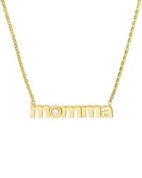 HAWLEY ST - 14K 0.03 Ct. Tw. Diamond Pendant & Chain Necklace - Lyst