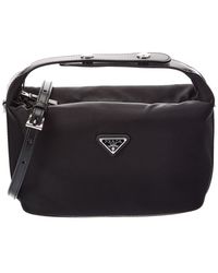 Prada - Chérie Re-Nylon & Leather Mini Bag - Lyst