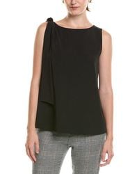 Anne Klein - Tie Shoulder Blouse - Lyst