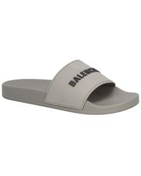 Balenciaga - Rubber 3D Logo Rubber Pool Slide Sandal (Authentic Pre-Loved) - Lyst