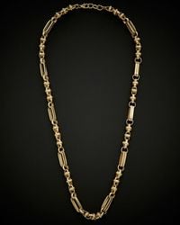 Italian Gold - 14k Semi Solid Fancy Necklace - Lyst