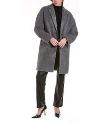 estelle cocoon wool blend coat