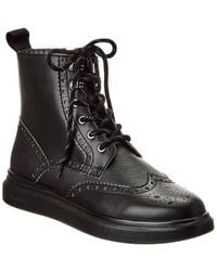 Karl Lagerfeld - Side Zip Leather Boot - Lyst