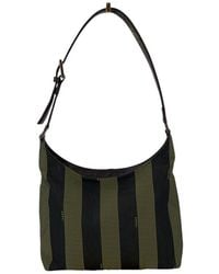 Fendi - Pequin Cotton Shoulder Bag (Authentic Pre-Loved) - Lyst