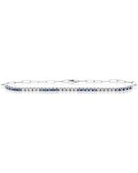 Diana M. Jewels - Fine Jewelry 14k 0.50 Ct. Tw. Diamond & Sapphire Bracelet - Lyst