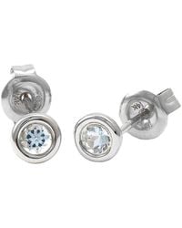 Gemstones - Classic 14K 0.20 Ct. Tw. Aquamarine Earrings - Lyst