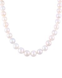 Splendid - Rhodium Plated Silver 11-13mm Pearl Necklace - Lyst