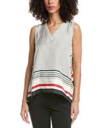 3.1 Phillip Lim - Ny Liberty Silk Sleeveless Cascade Draped Blouse - Lyst