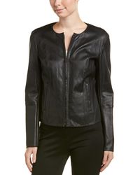 Max Mara Leather Jacket - Black