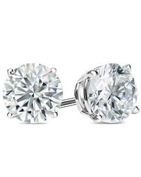 Suzy Levian CZ Jewelry - Suzy Levian Silver Cz Studs - Lyst