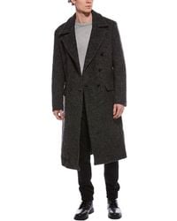 AllSaints - Adler Wool-Blend Coat - Lyst