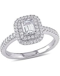 Rina Limor - 14K 0.99 Ct. Tw. Diamond Double Halo Ring - Lyst