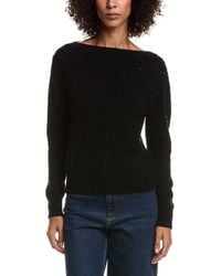 Forte - Crystal Cluster Off Shoulder Wool & Cashmere-Blend Sweater - Lyst