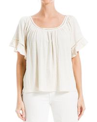 Max Studio - Crochet Trim Top - Lyst