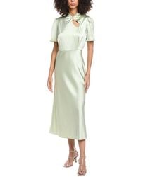 Sandro - Woven Midi Dress - Lyst