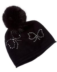 Sofiacashmere - Sofiacashmere Heatset Cashmere Bow - Lyst
