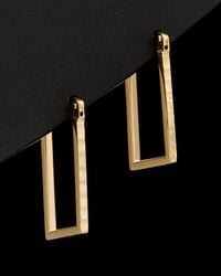 Italian Gold - 14k Rectangular Hoops - Lyst
