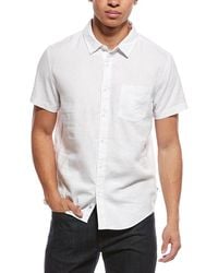 Vintage Summer - Linen-Blend Button-Down Shirt - Lyst
