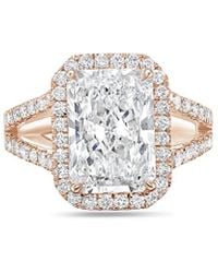 Diana M. Jewels - Diana M. 18K Rose 9.50 Ct. Tw. Lab-Grown Diamond Ring - Lyst