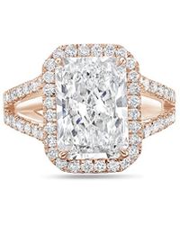 Diana M. Jewels - Diana M. 18K Rose 9.50 Ct. Tw. Lab-Grown Diamond Ring - Lyst