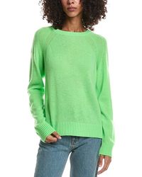 Brodie Cashmere - Rae Rib Raglan Crewneck 100% Cashmere Sweater - Lyst