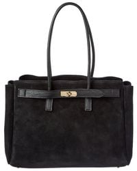 Isabella Rossetti - Aurelia Suede Handbag - Lyst