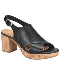 Söfft - Liv Leather Heeled Sandal - Lyst