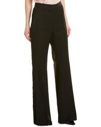 Stella McCartney Fringe Wool Pant - Black
