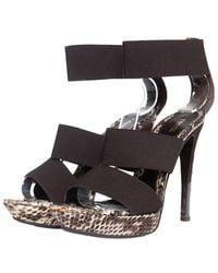 Fendi - Leather Elastic Straps Sandal (Authentic Pre-Loved) - Lyst