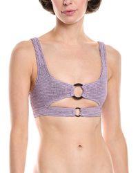 Bondeye - Ring Sasha Crop Bikini Top - Lyst