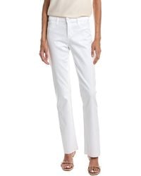 L'Agence - Sneeki Low-Rise Sneaker Straight Jean - Lyst